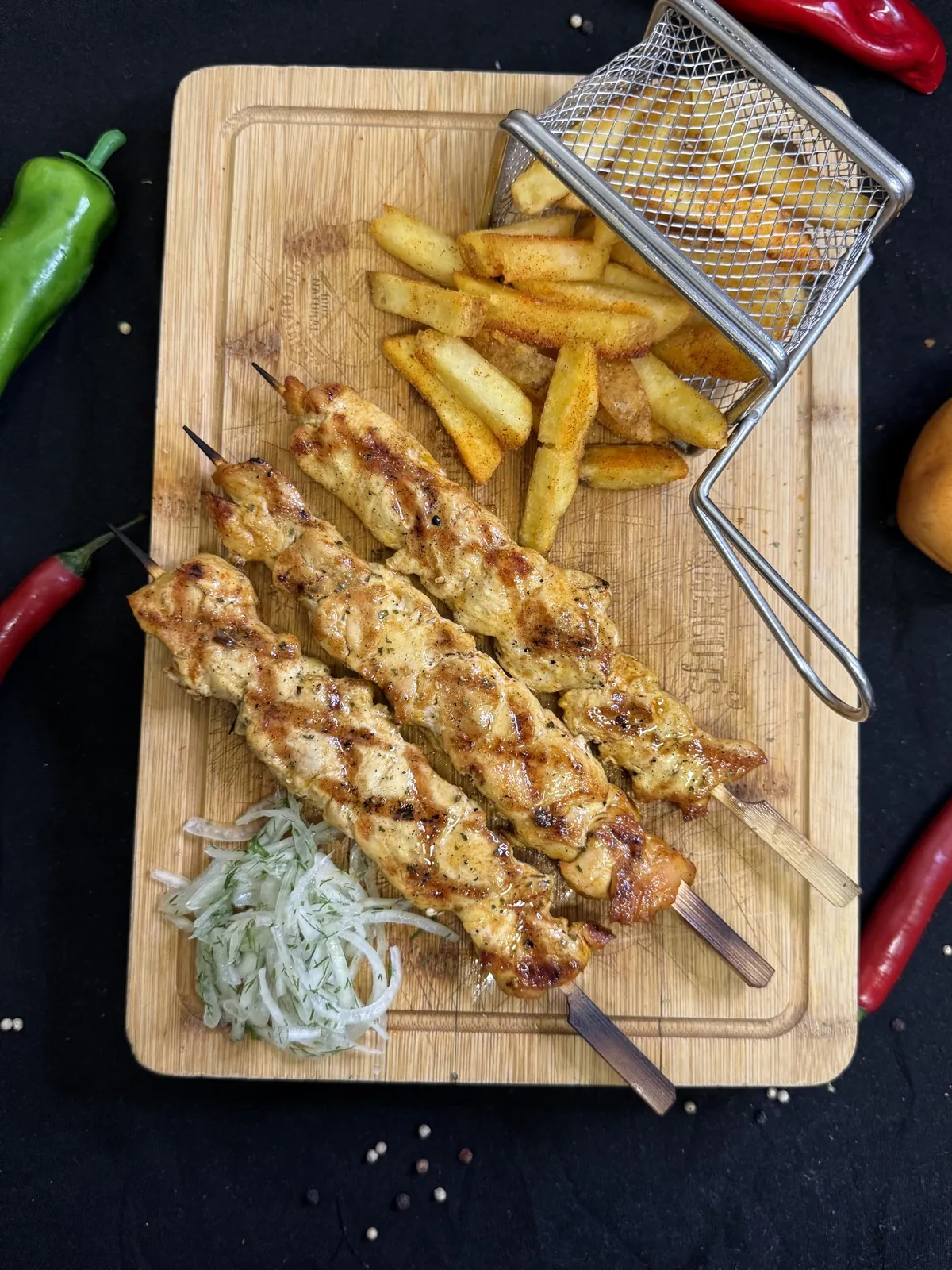 Hähnchen Spieß – Halal im Samarkand München