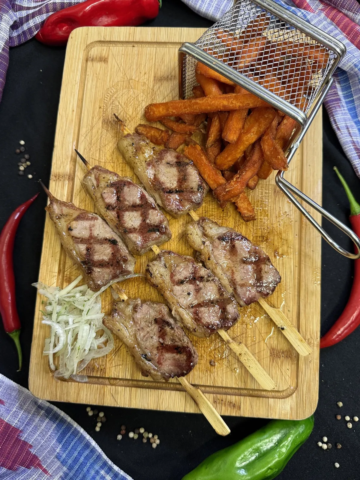 Lamm Spieß vom Grill – Halal im Samarkand München