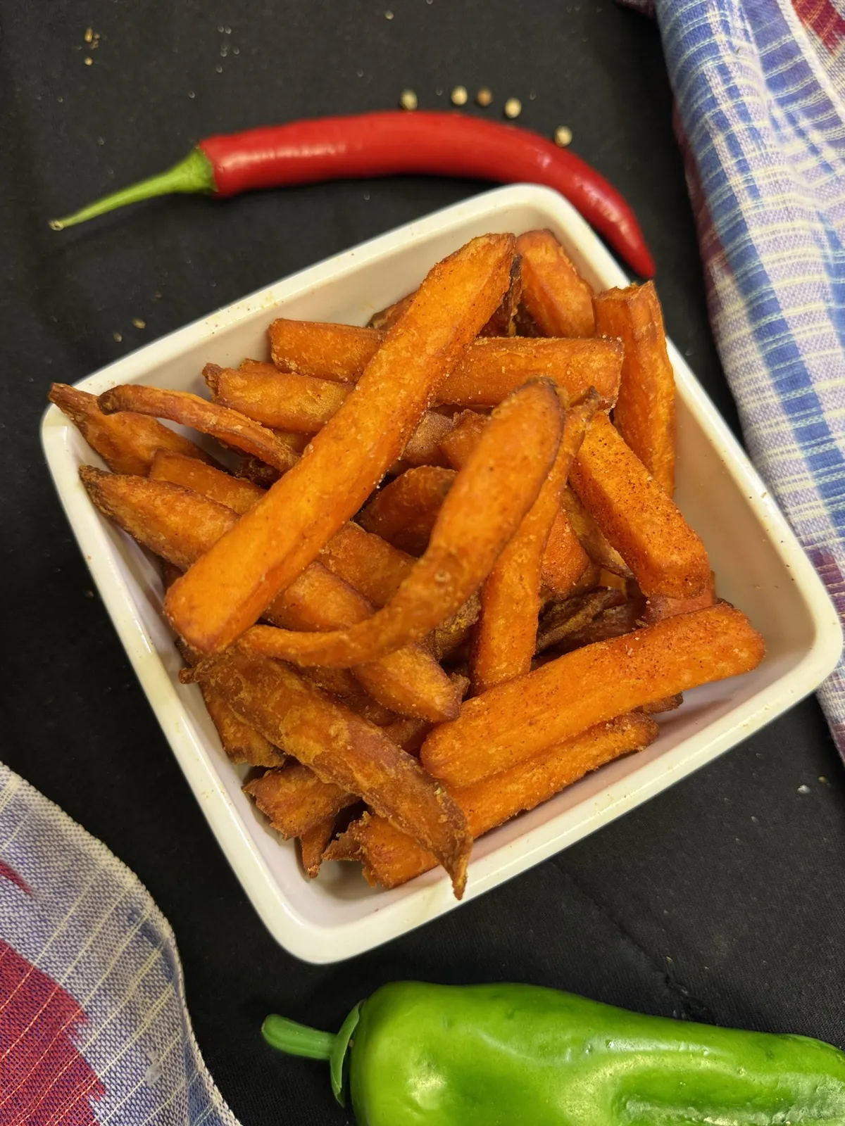 Süßkartoffel Pommes – Beilage im Samarkand München